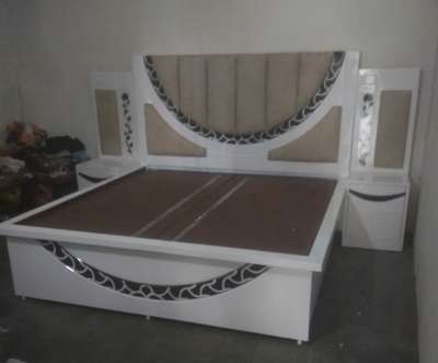 *Double bed with cousion*
 Double bed (6X6). storage available. Good quality febric and meterial.