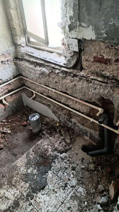one bathroom pipe insulation