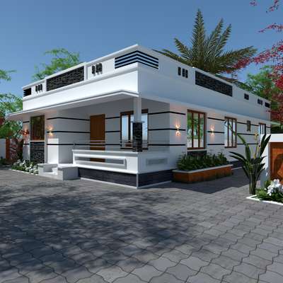 SketchUp exterior . ernakulam #stilt+4exteriordesign