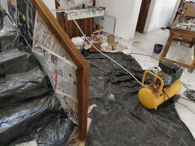 pu Mrf wooden work Thrissur  #WallPutty  #WallPainting  #thrissurwallpaintigcontract
