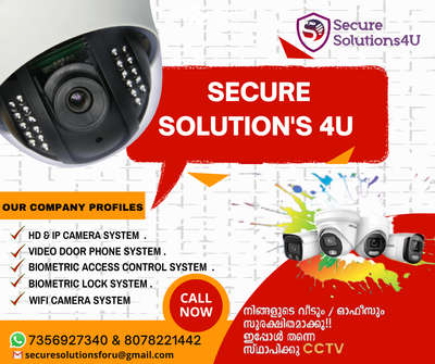security camera system, Home security system, Plumbing and sanitary fittings.