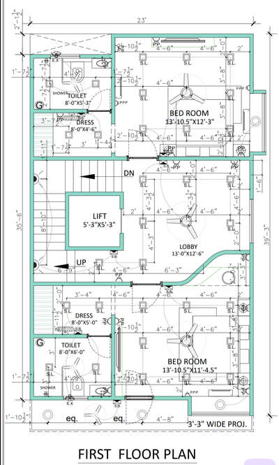 electrical layout for 80 sq.m floor plan
