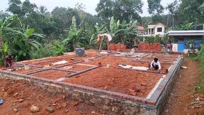 foundation.. 
kaviyoor Site
 #4BHKPlans 
#ContemporaryHouse  
 #olivesketchandbuild