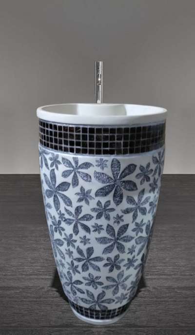 handmade engineering stone   mosaic design wash basin  #artbasin  #BathroomDesigns  #designerwashbasin  #verronwashbasin  #suryaverron  #verron  #madeinindia