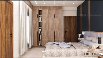 a standing closet used for storing clothes