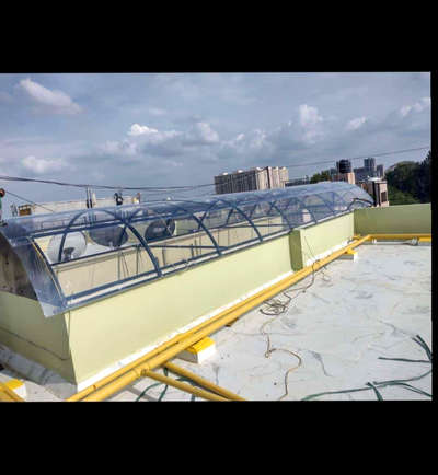 Transparent Polycarbonate Sheet done!!
ventilation dome done!!!
 #PolycarbonateSheetRoofing 
 #polycarbonateroofing 
 #Polycarbonate 
 #transparentsheet 
 #transparent