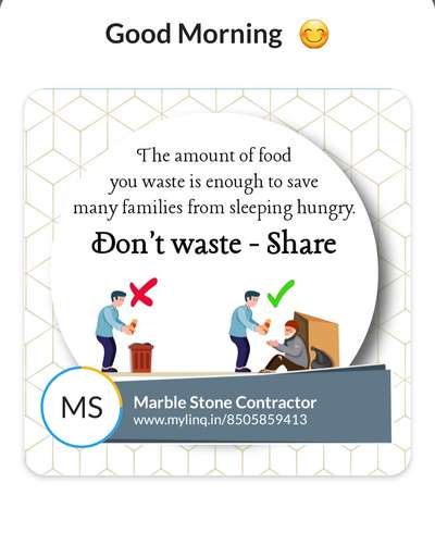 don't waste food...share