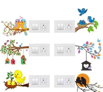 Sticker Yard PVC Vinyl Switch Board & Wall Sticker Switch Stickers 
Name: Sticker Yard PVC Vinyl Switch Board & Wall Sticker Switch Stickers 
Product Breadth: 30 cm
Product Height: 30 cm
Product Length: 0.5 cm
Net Quantity (N): 6

Country of Origin: India