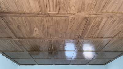 wooden art on gypsum ceiling @pathanamthitta ####
