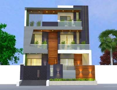 #ElevationDesign #exterior3D   #beautifulhouses  #Architectural&Interior  #contact_us  #fronthome