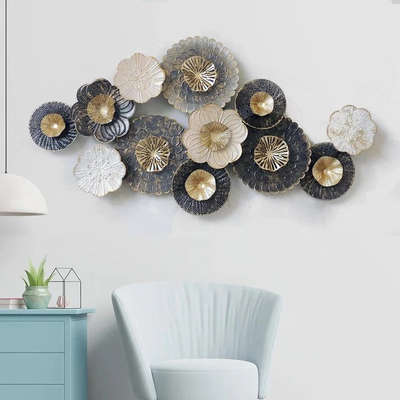 Dark Bloom Metal Art

Let the magic of charming wall art grab your guest's eyes. Consisting of striking hues of black, beige, and gold, this metal wall art is no less than eye-candy for your room.

Dimensions:	53 x 27 inches

 #HomeDecor #metalart #InteriorDesigner