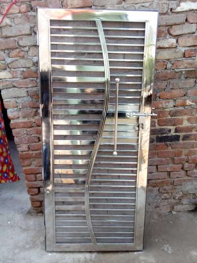 Steel door #DoubleDoor #Steeldoor #StainlessSteelBalconyRailing