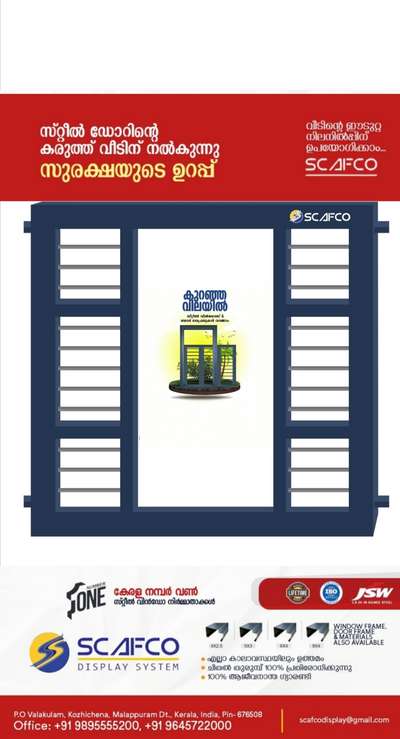 Scafco Steel Door Frame And Window Frames manufacturer 9895555200