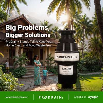 🌟 Big Problems? Bigger Solutions! 🌟
Say goodbye to food waste and hello to a cleaner, more sustainable home with ProDrain+! 🏡

🔧 Powerful, Efficient, Reliable
✅ Keeps your home clean
✅ Manages food waste effortlessly

🛒 Available now on Amazon!

🌐 Visit: www.melitaindustries.com
#ProDrainPlus #FoodWasteSolution #CleanHome #SustainableLiving #MelitaIndustries #Amazon