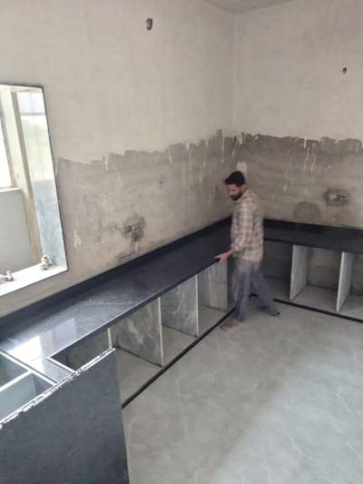 grenite kitchen work  #ModularKitchen  #KitchenIdeas  #LargeKitchen  #ClosedKitchen  #LShapeKitchen  #KitchenCabinet  #kitchen
