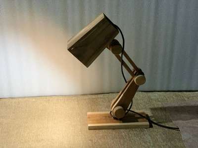 wooden study lamp 

 #teakwood #studylamp #crafts #woodenlight