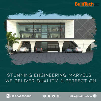 Stunning engineering marvels,

We deliver Quality and Perfection...

We offer complete solutions right from designing, licensing and project approvals to completion and maintenance. Turnkey projects, residential construction, interior works and facades are our key competencies. We also undertake commercial and retail projects for construction, glass & steel claddings and interiors.

For more details ,

Contact : 9847698666

Email : office@builttech.in

Visit : www.builttech.in

#construction #luxuryhomedesigns #builders #builder #commercial #commercialbuilding #luxury #contractor #contractors #interiors #interiordesign #builttech #constructionsite #turnkeyconstruction #quality #customhomebuilder #interiordesigner #bussiness #constructionindustry #luxuryhome #residential #hotel #renovation #facelift #remodeling #warehouse #kerala