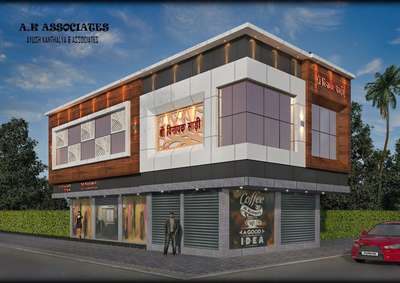 Proposed Elevation Work For Vinayak Saree Showroom At Radha Vallabh Market Khargone 
Client- Mr.Prakash Soni
 #elevation  #building  #civil_engineer  #designer  #frontElevation  #ElevationDesign