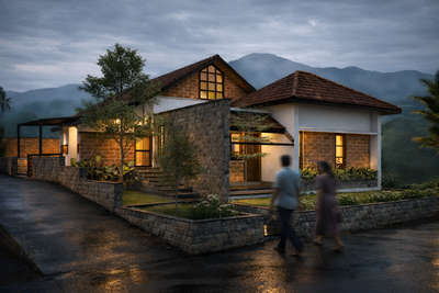 A beautifully tiered house wiyh multi-level brick structure that hugs the land, blending stepped elevations into a stunning home  🏡 

#best_architect #bestarchitectsinkannur #bestarchitectsinkerala #InteriorDesigner #Architectural&Interior #HouseConstruction