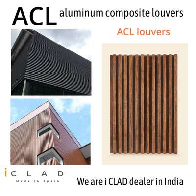 Hello Dear Sir/Mam,
We are informing you that we have launched our new product in India. An elegant product for building exterior -
*i CLAD*  ACL louvers and Exterior wall Fin  for commercial and residential projects.

I Clad is a Spanish Company.

We are the only distributor in India. We are providing best quality product and service.

*What is ACL*
ACL is Aluminium Composite Louvers 

*Description*
*15 year warranty for exterior use*
*50+ shades available*
*Multi purpose sizes*
*Multy dimension available in Louvers*

*What is Exterior wall Fin*
As the name 
“Wall Finishes” itself suggests that it is finish given to the wall to enhance the interior or exterior look of the structure. Wall finishes used for the interiors and exterior
*Multy Dimension available in FIN*

For more information please visit our website www.icladspain.com
or Contact us 9810980784 

We are iCLAD distributor in India'
