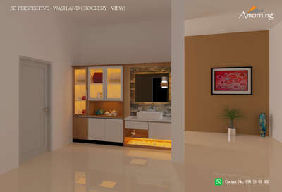 3D perspective :Crockery and wash