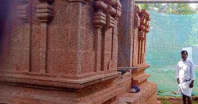 Traditional Laterite Stone Temple in  #Kerala.
 #templestoneworks