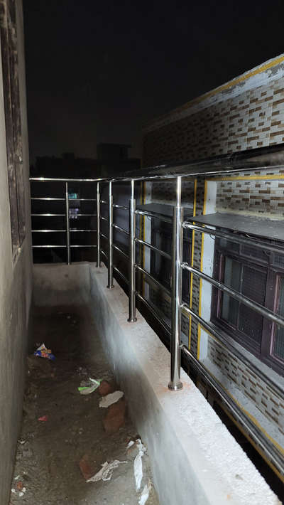 Steel balcony railing 375 kg #StainlessSteelBalconyRailing  # #ralling 
 #Steeldoor