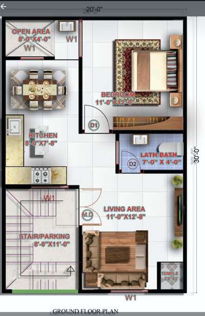Ground floor Layout Plan