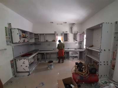 Modular kitchen work in progress @ Stadium