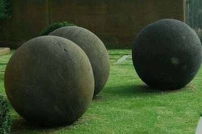 GRC Garden spheres.