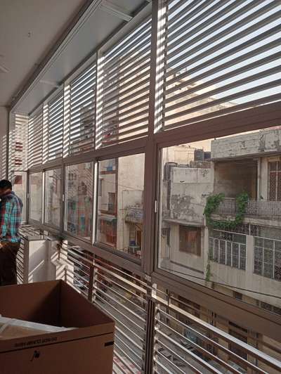 Bombay sliding 1inch square section area exterior framing  #InteriorDesigner #exteriordesigns
