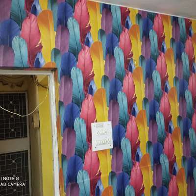 wallpaper work by Chetan interior