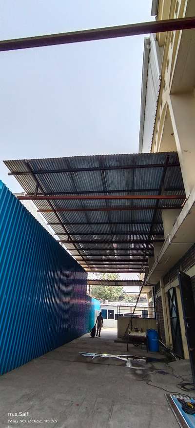 gi sheet roofing work