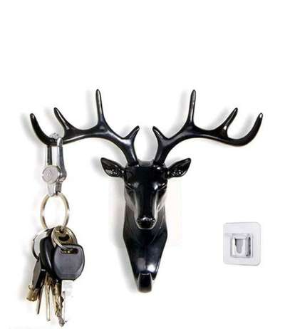 Deer Head Hanging Hook Self Adhesive Wall Door Hook Hanger Bag Keys Sticky Holder (Black)
Name:  Deer Head Hanging Hook Self Adhesive Wall Door Hook Hanger Bag Keys Sticky Holder (Black)
Material: Plastic
Net Quantity (N): Pack of 1

Country of Origin: India