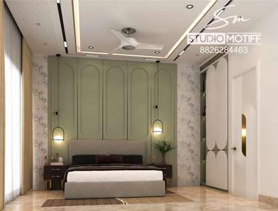 Bedroom 3d visualization #bedroom #wallpanel #futniture #InteriorDesigner #HomeDecor