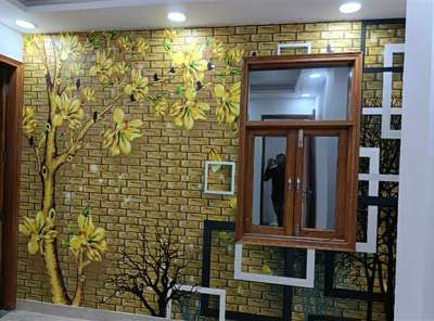 Mural Tree Wallpaper installation 
Very beautiful and attractive Look ur Home (Order now-9821440641