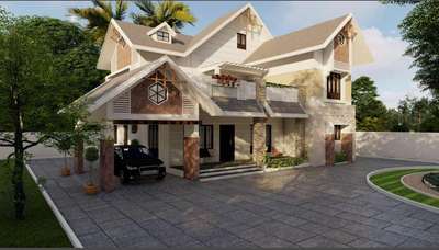 #New Design 🏠

Area : 2321 sq ft

Location : Mannarkkad, Palakkadu

Client : Hari Kumar & Geetha Hari

Designed for : Xeo wav
