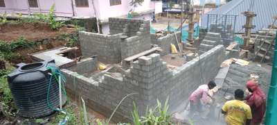 #Block_Work #progressing @ #Mannarakulanji #Pathanathitta #site
#fullfinish #turkeyproject 
#contemporary