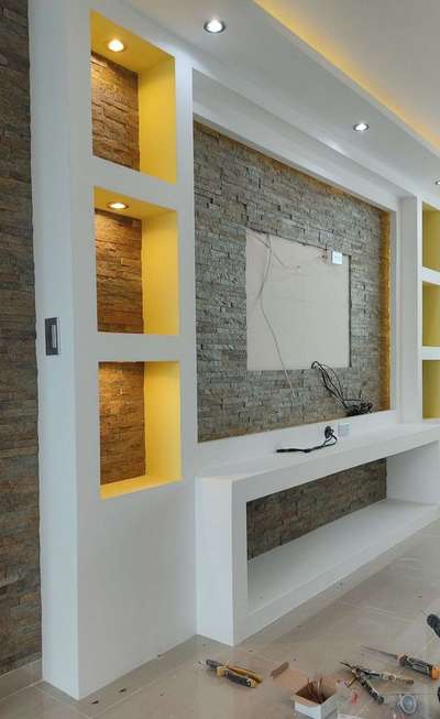 Wall + LED panel