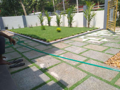 നാച്ചുറൽ സ്റ്റോൺ&ലാൻഡ് സ്കേപ്പിംഗ്#natural stone #stonePaving #garden