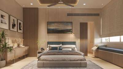 Interior views of bedroom.
.
.
 
.
.
#BedroomDecor #MasterBedroom #KingsizeBedroom #BedroomDesigns #WoodenBeds #WoodenBeds #WoodenBeds #BedroomCeilingDesign