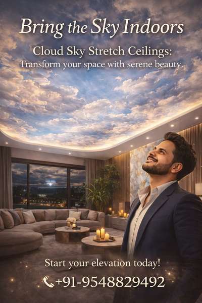Cloud Stretch Ceiling || Illusion & Barrisol 
Bring the sky indoors and redefine elegance.
Seamless design. Serene lighting. Pure sophistication.
Let’s transform your space
#StretchCeiling #InteriorGoals #illusionbarrisol #instagrowth #trending