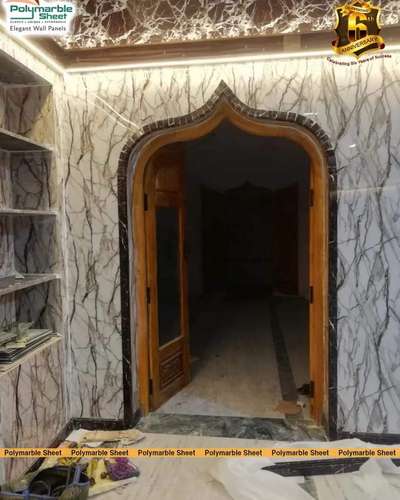 Prayer Unit Decor with POLY MARBLE SHEET  #