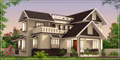 Residence at Chuvannamanu, Thrissur