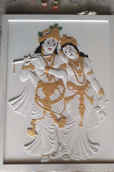 27mm stone 3d radha krishna