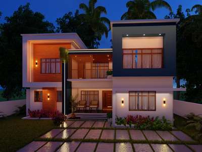 3d elevation mrs.smitha suresh @trivandrum 
 #3delevation🏠🏡  #3dview  #modernhouse  #architecture3ddesign  #visionhomzinterior  #ElevationHome  #FlatRoofHouse  #keralaarchitects