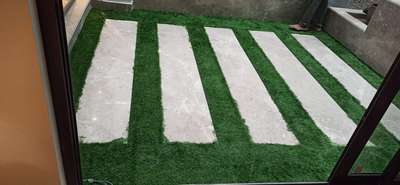 artificial grass pasted across Delhi.#artificialgrass #kiratHome #Interiorwork #customized_wallpaper