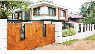Stylish Gate Designs✨️ #ContemporaryHouse #gateDesign #KeralaStyleHouse #Thiruvananthapuram #movable #affordableluxury #LandscapeIdeas