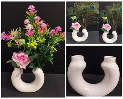 u Shape Half Ring Ceramic vase Double face for Home Decoration

#interior #decor #ideas #home #interiordesign #indian #colourful#ceramic#vase #decorshopping
