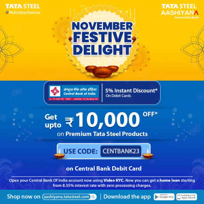 Hai sir,
I am, Jishnu Das 
TATA STEEL
Senior Sales Officer
Thrissur Dist 
8086004473

🔔👇🏻 *Customer schemes for online purchases  Dec 23👇🏻*🔔

# 3 % instant discount with *4%* worth Amazon voucher  for all others online payments customers 
*Code = ANNIVERSARY23*
_*(Valid till 20th Dec2023)*_

# 5% discount on ICICI Bank credit cards {upto ₹ 10000/-} valid only for 1st transaction 
Min order value =1 lac
*Code = ICICI SALE*

# 5 % discount on central bank of India debit cards {upto ₹ 10000/-} 
Min order value= 50000/-
*code= CENTBANK23*

#5 % discount on Bank of Baroda credit  cards {upto ₹ 10000/-}
Min order value= 50000/-
*code = BOB23*
*Website link*
https://aashiyana.tatasteel.com/in/en.html
OR
*App in Play Store & Appstore*
https://play.google.com/store/apps/details?id=com.dxpmobile.app
Fore more details about scheme
Call at any time
Jishnu:- 8086004473

 #tataTiscon500SD  #TATA_STEEL